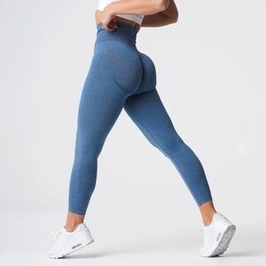 NVGTN Slate Blue Curve Seamless Leggings